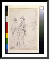 Historic Framed Print, [Officer and private of a Rhode Island regiment] - 2,  17-7/8" x 21-7/8"