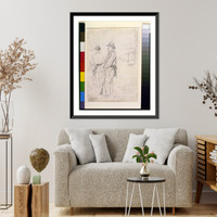 Historic Framed Print, [Officer and private of a Rhode Island regiment] - 2,  17-7/8" x 21-7/8"