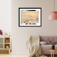 March of Gen. N.P. Bank's Corps, crossing the Blue Ridge Mountains through Chester Gap, Antique Wall Art