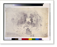Historic Framed Print, March of Genl. Fremont's army through the woods in pursuit of Jackson.E. Forbes. - 2,  17-7/8" x 21-7/8"