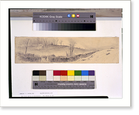 Historic Framed Print, The first battle of Winchester. The charge on the stonewall - 2,  17-7/8" x 21-7/8"
