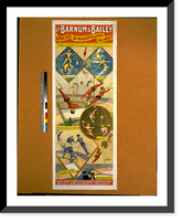Historic Framed Print, Die Barnum & Bailey groesste schaustellung der welt. Eine Anzahl der Erstaunlichsten und &Uuml;berraschendsten Kunst&uuml;cke am Trapez [...] - 2,  17-7/8" x 21-7/8"