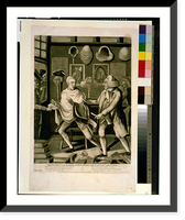 Antique Photo Print - New York City - The patriotick barber of New
