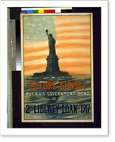 Historic Framed Print, Before sunset buy a U.S. government bond of the 2nd liberty loan of 1917.Eugenie De Land. - 2,  17-7/8" x 21-7/8"
