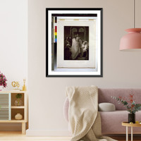 Christ raising Jairus' daughter.The original picture by Theodore Von Holst ; engraved by Miss Emily Sartain. - 2 Classic, Vintage Print