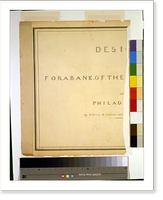 Bank building (2nd Bank of the United States"), Philadelphia, Pennsylvania. Partial cover sheet" - 3, Vintage Wall Art