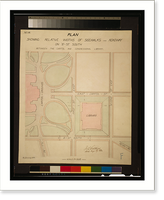 Library of Congress, Washington, D.C. Plan showing roadway and sidewalk widths, Vintage Wall Art