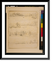 Historic Framed Print, The army marching past Todds Tavern,  17-7/8" x 21-7/8"
