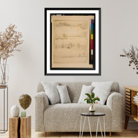 Historic Framed Print, The army marching past Todds Tavern,  17-7/8" x 21-7/8"