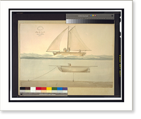 Submarine (Submarine Vessel, Submarine Bombs and Mode of Attack") for the United States government. Vessel under sail and anchored", Vintage Wall Art