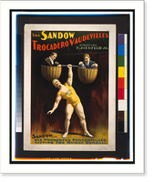Historic Framed Print, The Sandow Trocadero Vaudevilles - 2,  17-7/8" x 21-7/8"