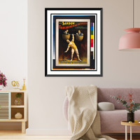 Historic Framed Print, The Sandow Trocadero Vaudevilles - 2,  17-7/8" x 21-7/8"