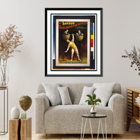 Historic Framed Print, The Sandow Trocadero Vaudevilles - 2,  17-7/8" x 21-7/8"