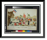 Historic Framed Print, L'Attaque de la constitution,  17-7/8" x 21-7/8"