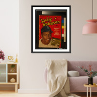 Front cover of Jackie Robinson comic book, Antique Wall Art