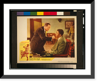 Lobby card promoting The Jackie Robinson Story, showing Minor Watson (as Dodgers president Branch Rickey) and Jackie Robinson (as himself), Antique Wall Art