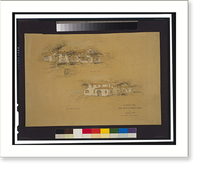House for Mrs. James Osborne Craig (Montecito, California).James Osborne Craig, architect. - 2, Antique Print