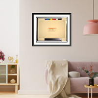 Historic Framed Print, [Nucleus House. Interior showing bath. Perspective projection. Rendering] - 2,  17-7/8" x 21-7/8"