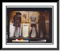 Two men and a woman standing at urinals, with woman's lib" graffiti on wall.photographer: Elizabeth Richter." - 2, Historic Reproduction