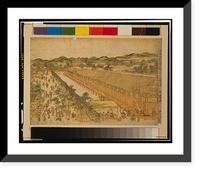 Historic Framed Print, Kyo&#x0304;to sanju&#x0304;sangendo&#x0304; no zu,  17-7/8" x 21-7/8"