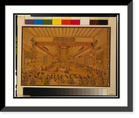 Historic Framed Print, Ukie isedaijingu&#x0304; ryo&#x0304;sho daidaimikagura no zu,  17-7/8" x 21-7/8"