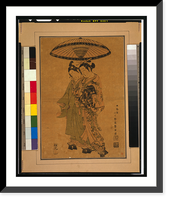 Historic Framed Print, Sanogawa ichimatsu to segawa kikunojō no aiaigasa,  17-7/8" x 21-7/8"