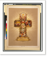 Easter cross - 2, Vintage Wall Art