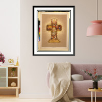 Easter cross - 2, Vintage Wall Art