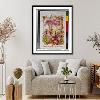 Historic Framed Print, Bininger's Bouquet Bourbon, A.M. Bininger & Co., N.Y. sole proprietors.Sarony, Major & Knapp lith., N.Y. - 2,  17-7/8" x 21-7/8"