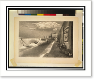 Historic Framed Print, Waterfront.Raphael Soyer, 1934.,  17-7/8" x 21-7/8"