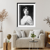 Historic Framed Print, Mary Garden, bust, copyright by Mishkin, New York.Mishkin,  17-7/8" x 21-7/8"