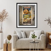 Hong Kong, port of a thousand dangers, Antique Poster