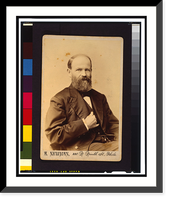 Historic Framed Print, [James Queen, half-length portrait, seated, facing right],  17-7/8" x 21-7/8"