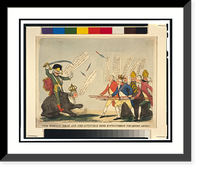 The Russian bear and her invincible rider encountering the British legion - 2, Antique Poster