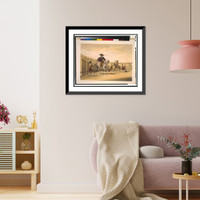 Historic Framed Print, The alguazil delivering the keys of the toril.Lake Price.,  17-7/8" x 21-7/8"