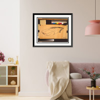 Design drawing for Avanti automobile, rear view from passenger's side - 3, Vintage Wall Art