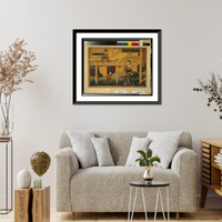Historic Framed Print, Ju&#x0304;shi,  17-7/8" x 21-7/8"