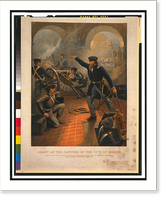Grant at the capture of the city of Mexico.E. Leutze. - 2 Classic, Antique Poster