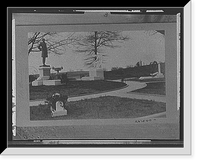 Historic Framed Print, [Jefferson Davis plot, Hollywood Cemetery, Richmond, Va.],  17-7/8" x 21-7/8"