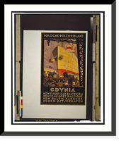 Historic Framed Print, Gdynia. Nowy port nad Baltykiem.S. Norblin.,  17-7/8" x 21-7/8"