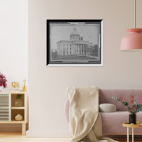 Historic Framed Print, State capitol at Montgomery, Ala., where J. Davis took oath as president of confederacy,  17-7/8" x 21-7/8"