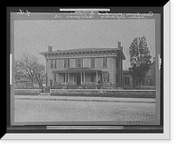 Historic Framed Print, Residence occupied by J. Davis as President of the Southern Confederacy, Montgomery, Ala.,  17-7/8" x 21-7/8"