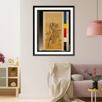 Historic Framed Print, Nidaime bandō mitsugorō no asahina,  17-7/8" x 21-7/8"