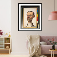 Caricature of head-and-shoulders of Woodrow Wilson, with long face and large ears.Weal. - 2, Vintage Poster