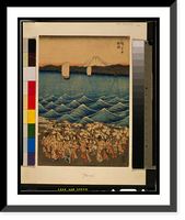 Historic Framed Print, Sōshū enoshima benzaiten kaicyō sankei gunshū no zu - 3,  17-7/8" x 21-7/8"