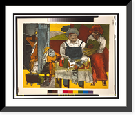 The family.Romare Bearden, Historic Print