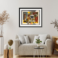 The family.Romare Bearden, Historic Print