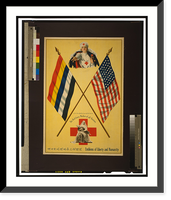 Historic Framed Print, Emblems of liberty and humanity The Red Cross, mother of all nations.,  17-7/8" x 21-7/8"