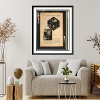 Historic Framed Print, No longer out of a job,  17-7/8" x 21-7/8"