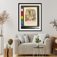 Hop 'o my Thumb presenting the Seven League Boots to the King - 2, Antique Wall Art